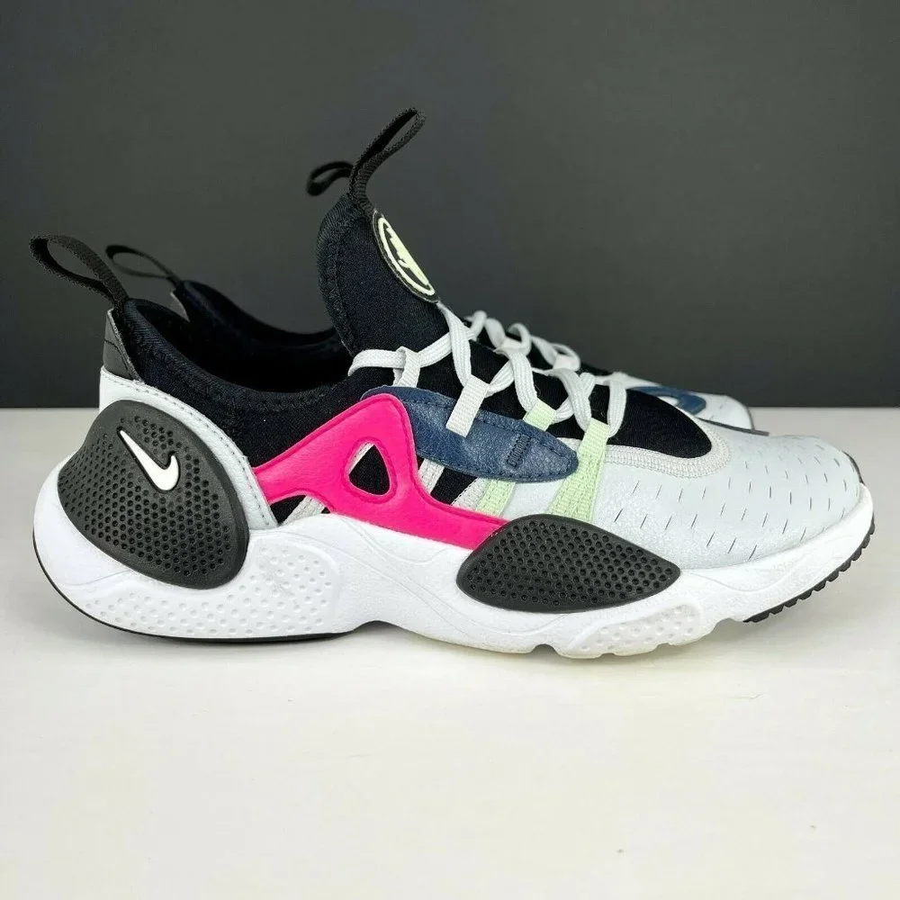 Nike Huarache E.D.G.E.(GS) 5Y Women’s 6.5 Pure Platinum white black AQ2431-002